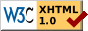 valid XHTML 1.0 strict